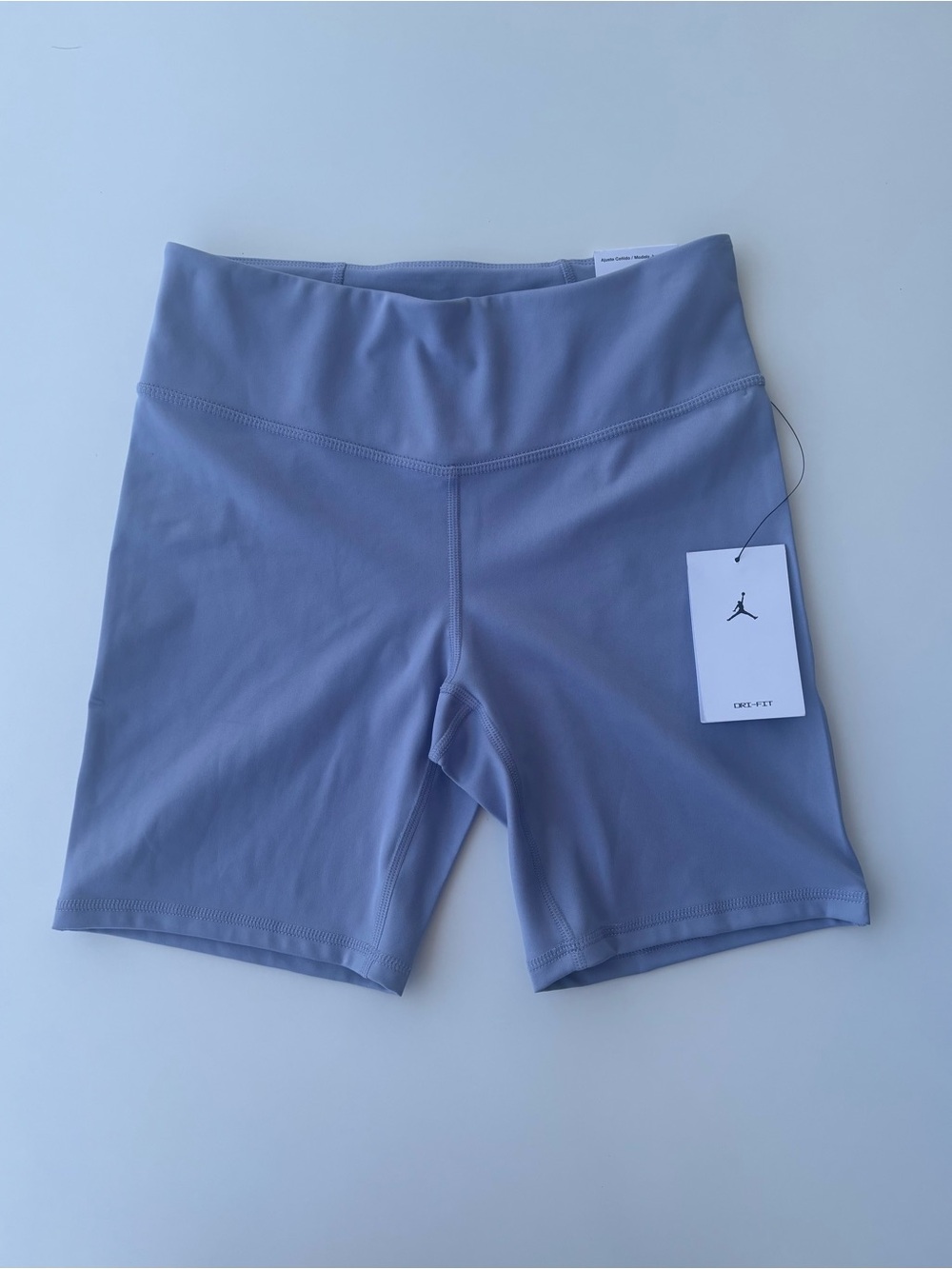 NWT Jordan Sport Dri-FIT High-Waisted Bike Shorts - Blue/Lavender Size M